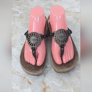 UGG Sandals Leather Woman's Size 8